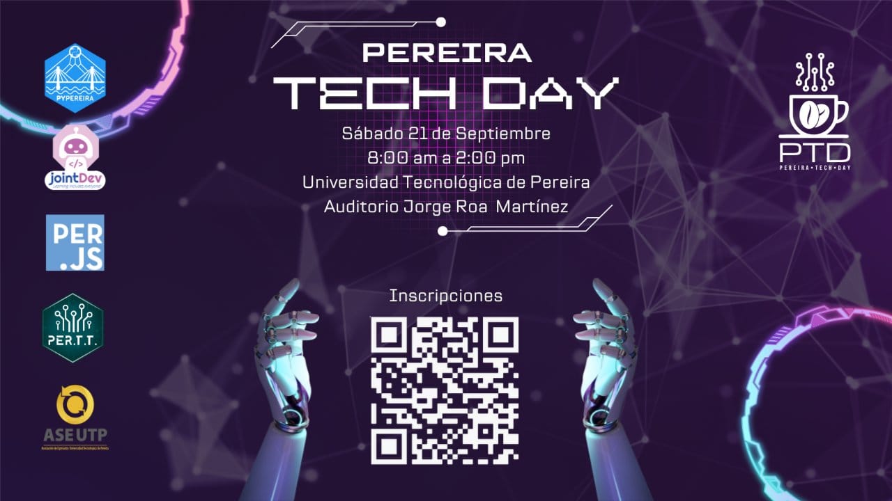 Asistentes de Pereira Tech Day 2024 reunidos en el Auditorio Jorge Roa Martínez